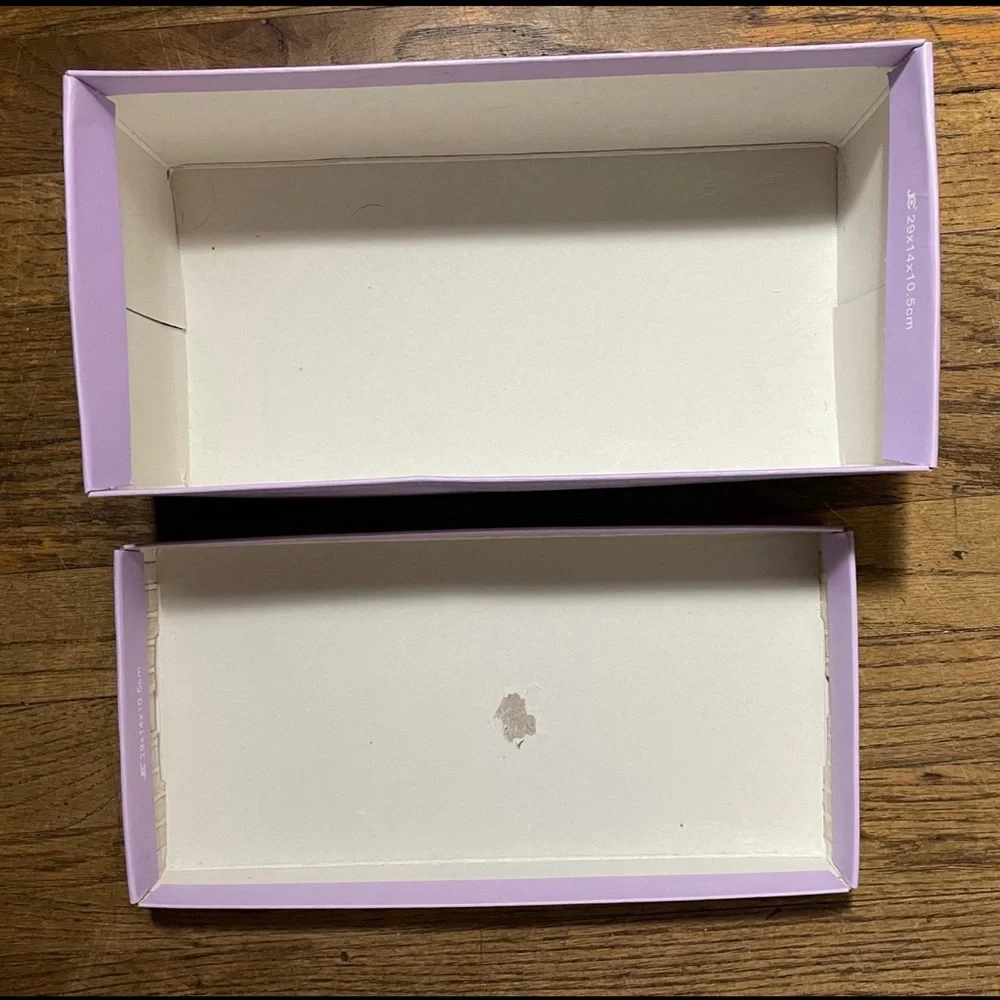 Madden Girl Pastel Purple Empty Storage Shoe Box